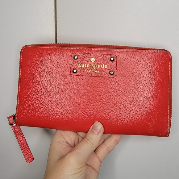 Kate Spade Red Wallet - Picture 1 of 5